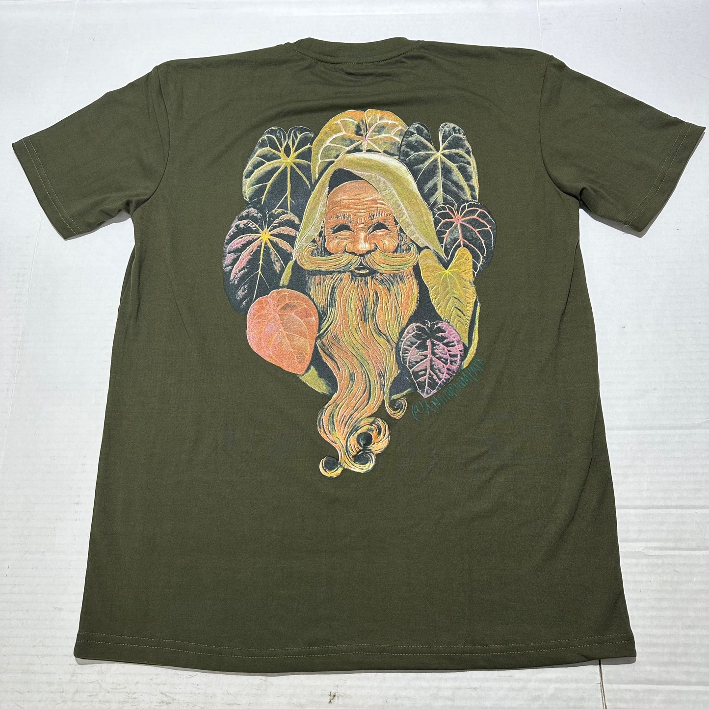 Papa T-shirt Solid Green