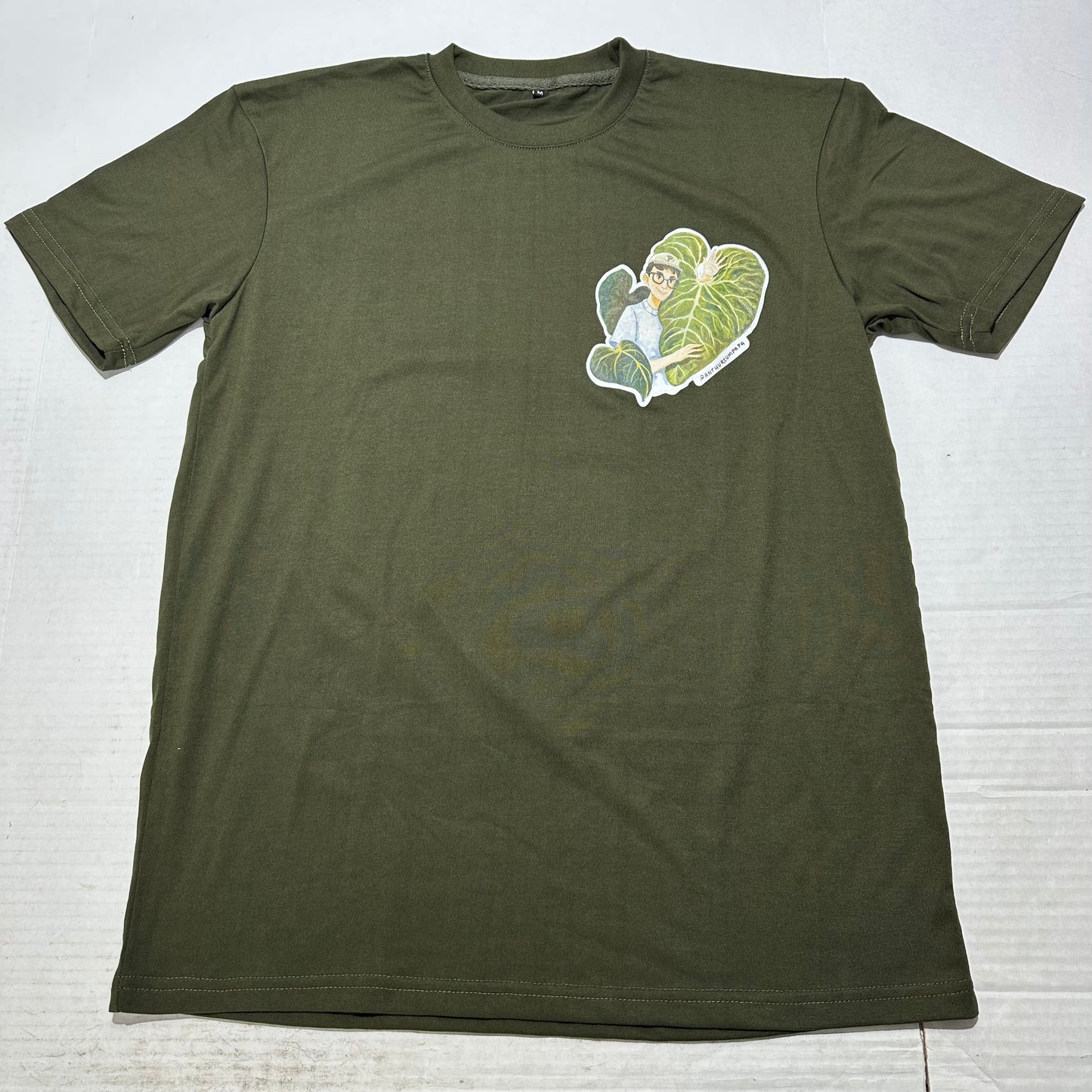 Papa T-shirt Solid Green