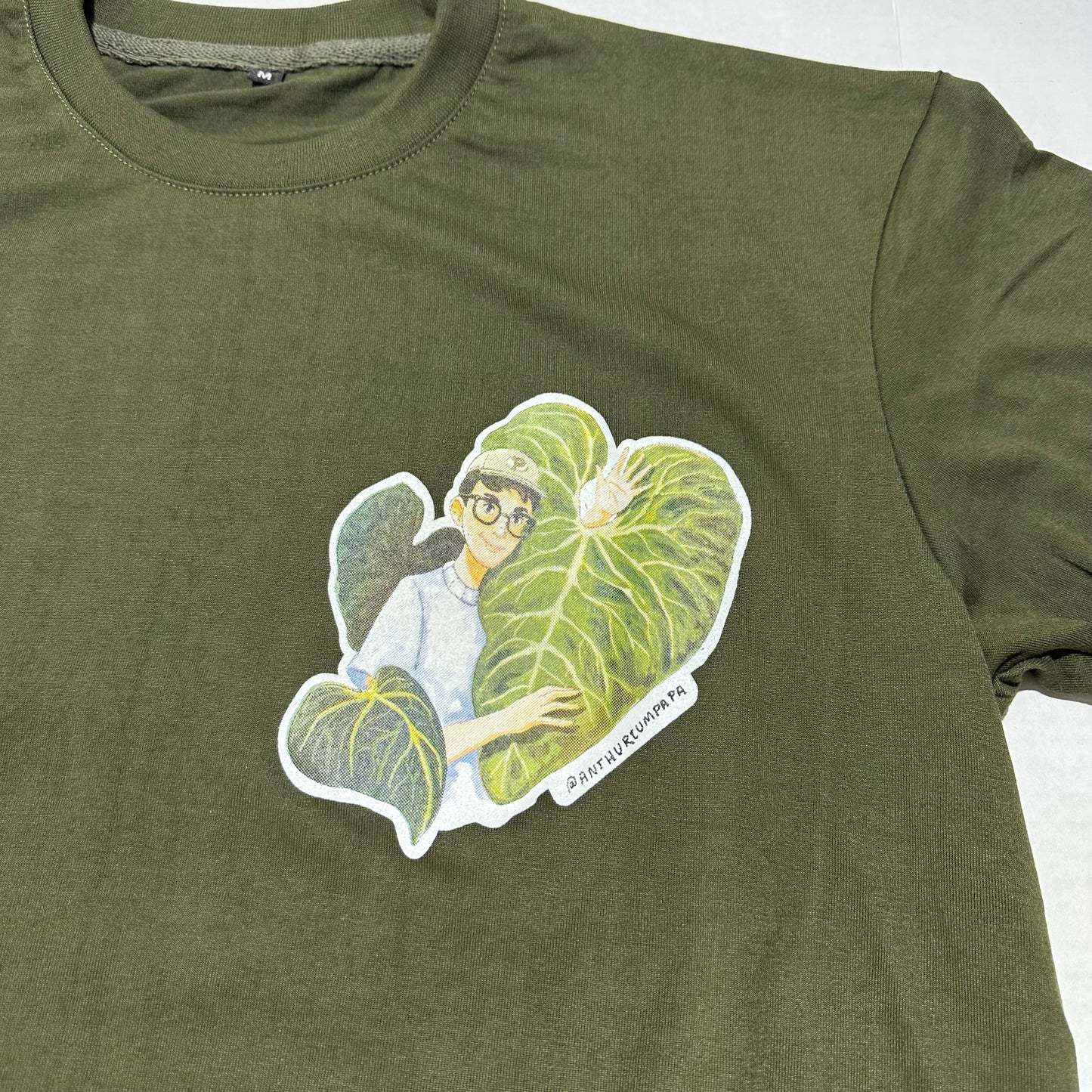 Papa T-shirt Solid Green