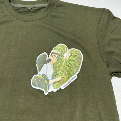 Papa T-shirt Solid Green