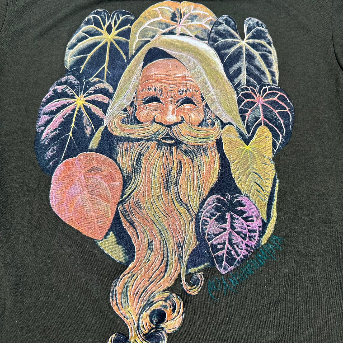 Papa T-shirt Solid Green