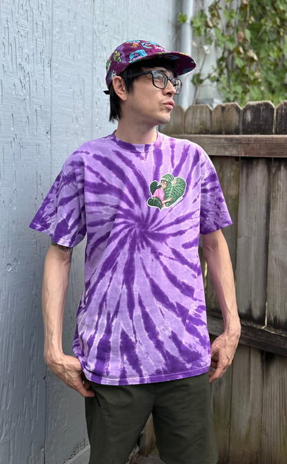 Purple Papa Tie Dye T Shirt