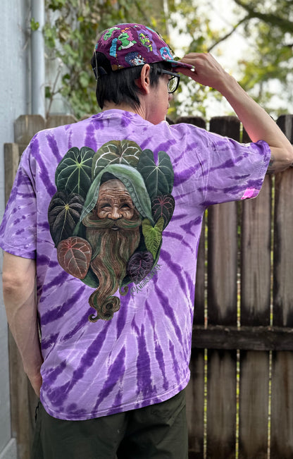 Purple Papa Tie Dye T Shirt